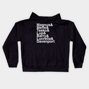 Red Robes Helvetica List Kids Hoodie